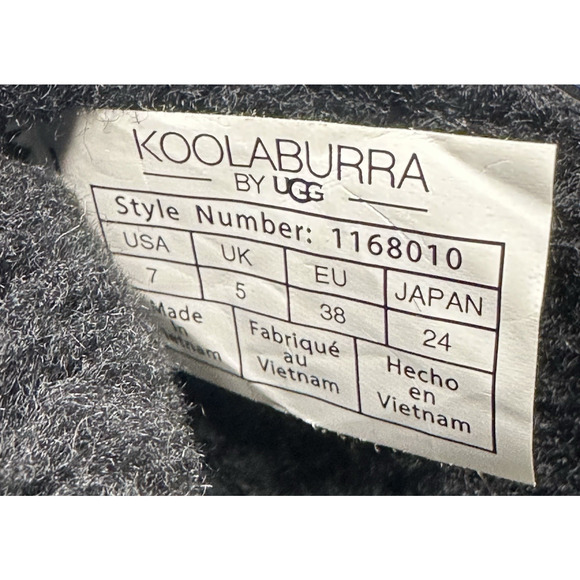 Koolaburra by UGG Koola Mini Hybrid Waterproof Black Suede Boots Womens 7 New - Picture 12 of 14